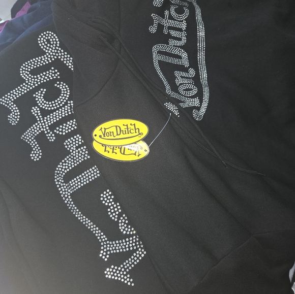 Von Dutch Black Jogger Set for Women - Picture 4 of 4